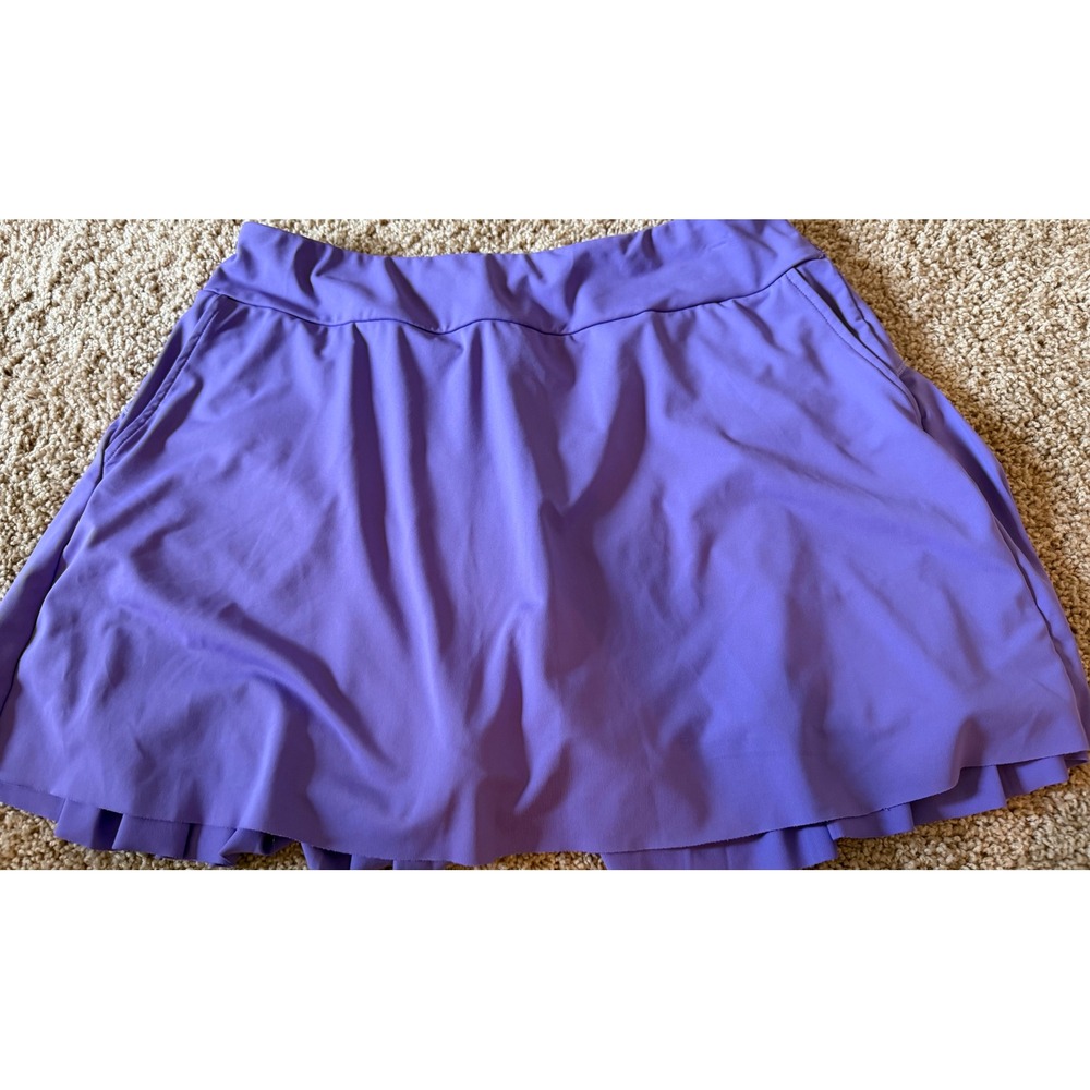 Kyodan Golf Purple Pleated Back Athletic Skort with Pockets Womens Large